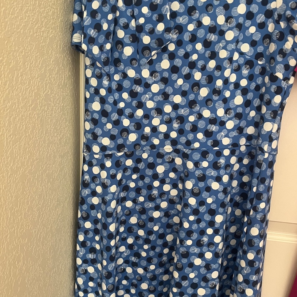 Blue Polka Dot Dress